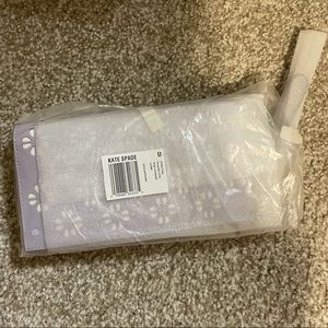 Sylvia perforated large continental wallet NWT